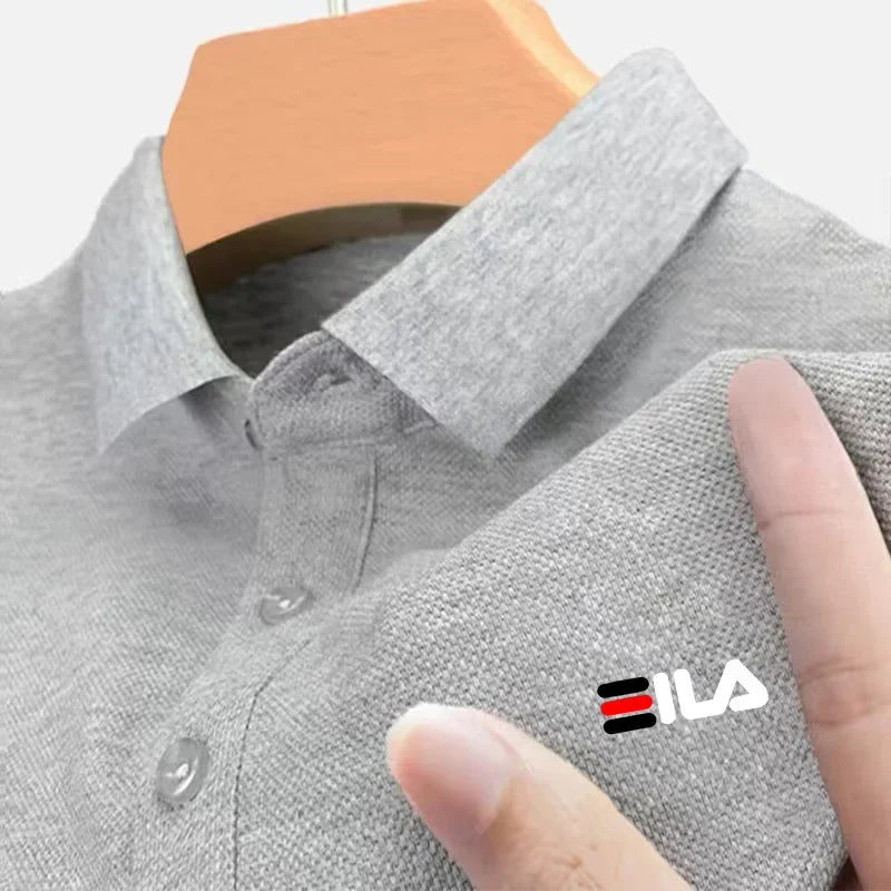 2025 Summer New Men's Lapel Embroidered Polo Shirt and Anti pilling Polo Shirt Short Sleeve Casual Hot Sale