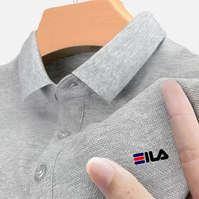 2025 Summer New Men's Lapel Embroidered Polo Shirt and Anti pilling Polo Shirt Short Sleeve Casual Hot Sale